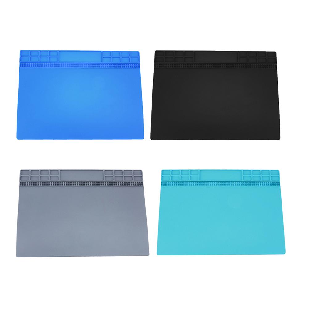 Mobile Phone Computer Repair Workbench Table Mat Multifunctional Magnetic High Temperature Heat Insulation Silicone Pad