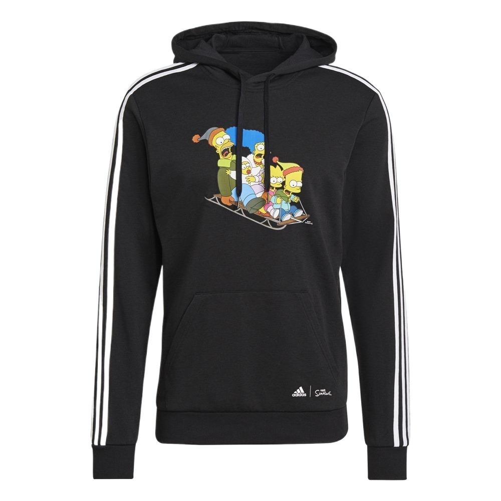 

Adidas X The Simpsons Cartoon Print Outdoor Casual Hoodie Men hoodies Black GS6317 S