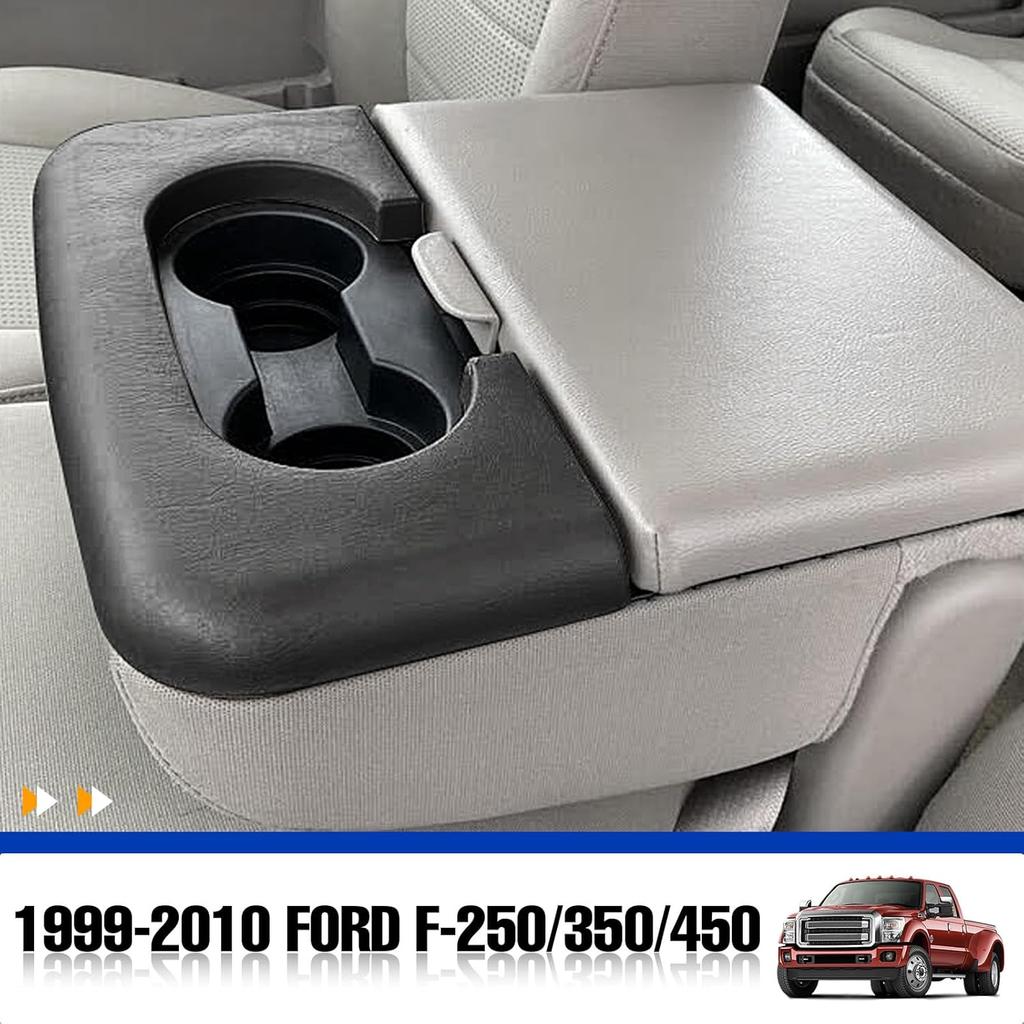 Center Console Cup Holder Replacement Pad Black Compatible With Ford F250 F350 F450 1999-2010 Center Console Cup Holder Armrest