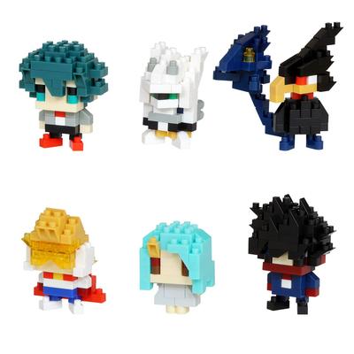 Nanoblock Mini Nano My Hero Academia 1BOX 6 6 Types In Total Vol.3 (BOX) NBMC_42S = Pieces,