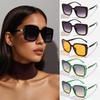 1/5pcs Sets Trendy Rectangle Sunglasses Big Frame Colorful Women Luxury Brand Driving Sunglasses UV400 Y2K Retro Sun Glasses