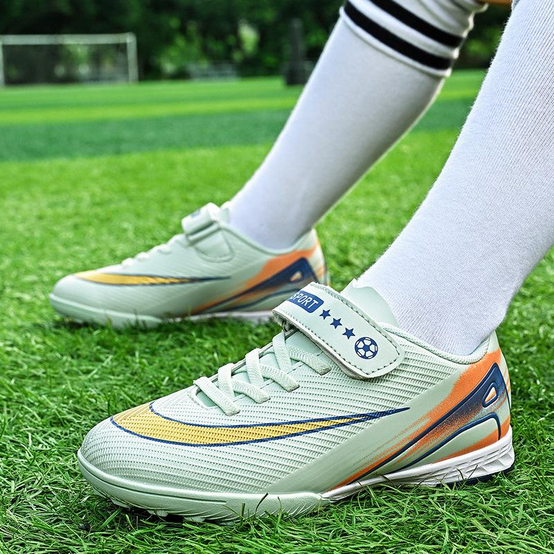 Nowe antypoślizgowe buty piłkarskie dla dorosłych z korkami, męskie i damskie, profesjonalne treningowe, dziecięce buty sportowe, niskoprofilowe buty sportowe dla młodzieży