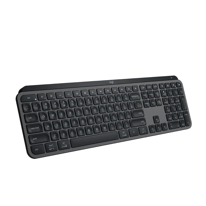 

logitech MX KEYS S wireless keyboard Windows Mac Chrome Android FLOW Easy-Switch wireless Thin rechargeable Graphite graphite Keyboard US arrangement