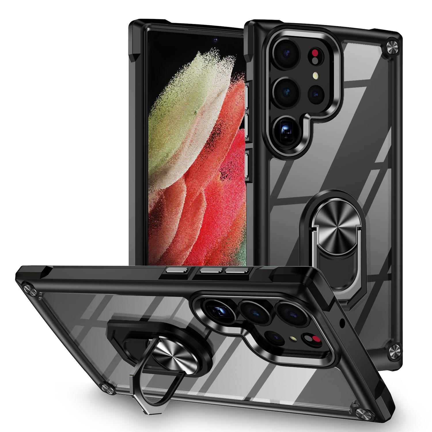 Wholesale Bumper Case for Samsung Galaxy S23 Full Cover Phone Case S23 Ultra Case For Samsung Galaxy S23 5G чёрный