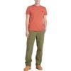 Timberland Męski T-shirt z okrągłym dekoltem, haftowany, dopasowany, z krótkim rękawem, pomarańczowy A2EKJ-EG6