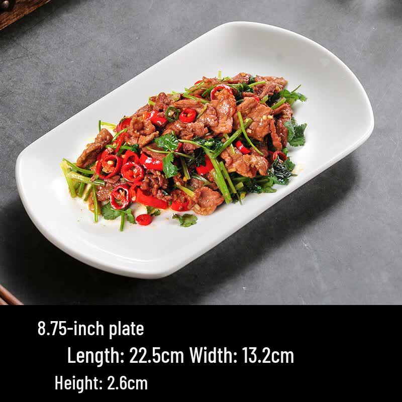 HUAIYI Ceramic Irregular Dinner Plates