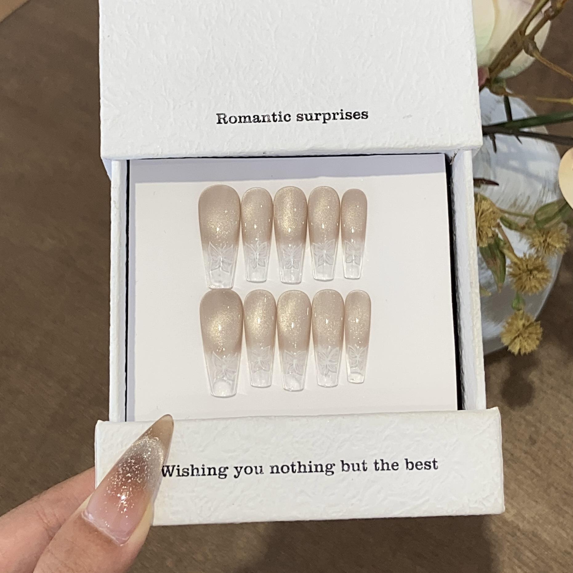 

Чисто ручной работы, прозрачный, как лед, высокий уровень, градиент, бабочка, кошачий глаз, запечатанный льдом, бабочка S