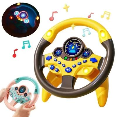 Funny Simulation Steering Wheel Toys 360° Rotation Simulate Driving Car Toy  Children Gift
