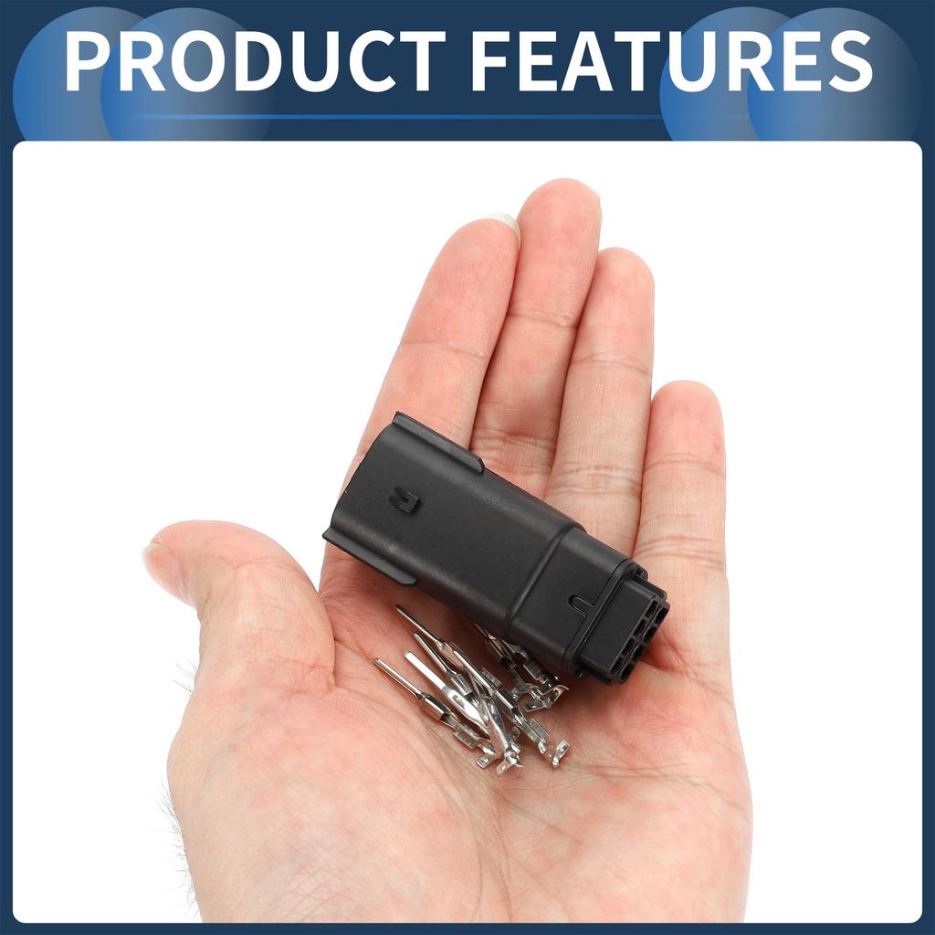 INFINAUTO 8 Pin Headlight Waterproof Connector Plug 1.5mm Series Female Wire Terminal Connector for