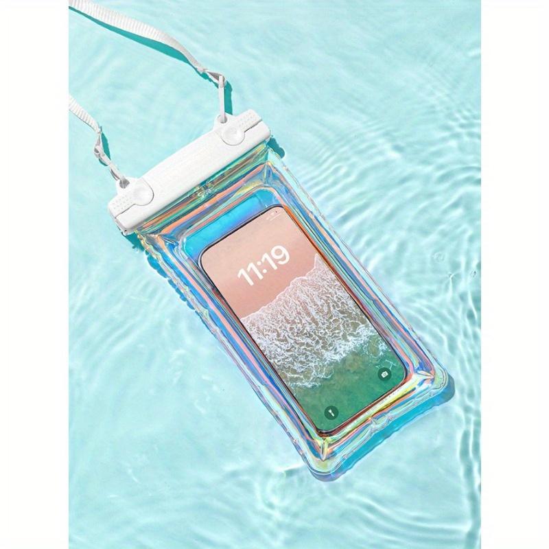 1pc Holographic Anti-fall Waterproof Touch Screen Clear Water Sports Phone Bag