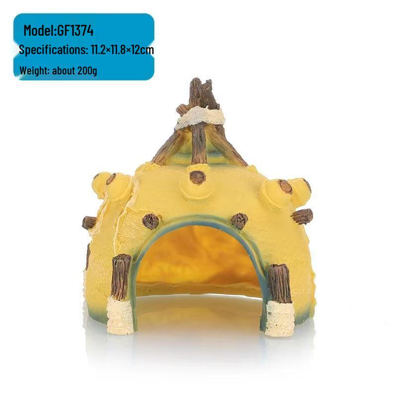 Sonn- und Kletterplattform für Reptilien: Schildkröte, Spinne, Hamster, Eidechse, Gecko, Schlangenversteck & Futterornament.