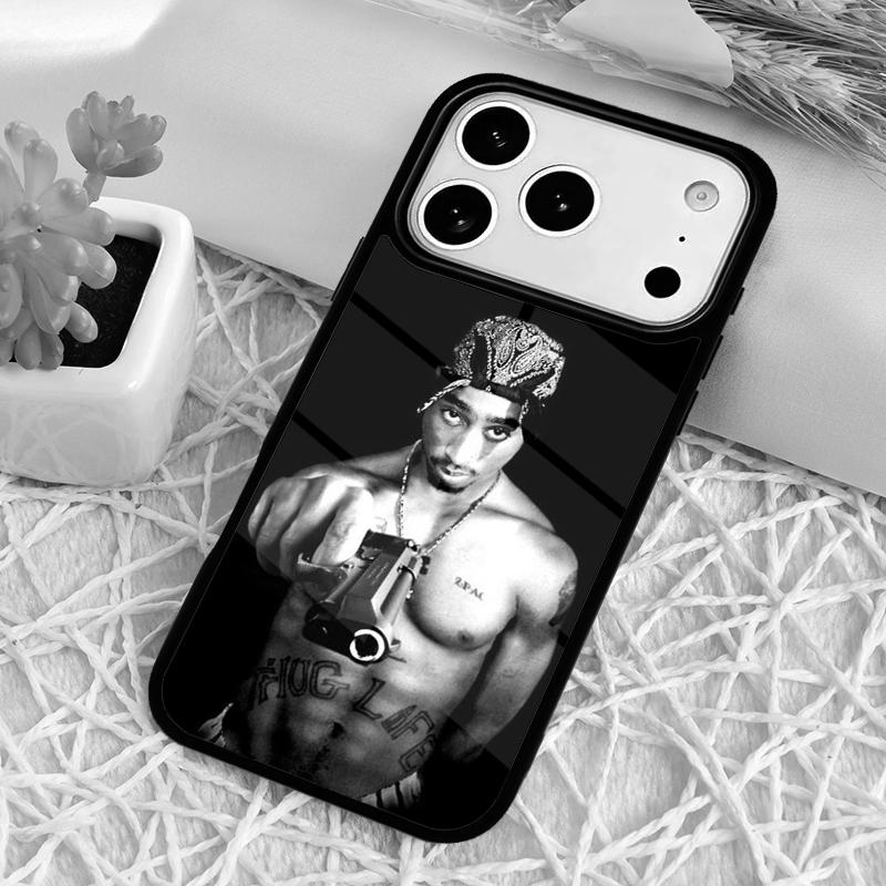 Tupac 2pac Shockproof Phone Case for iPhone 17 Air 16e 15 11 12 14 13 Pro Max Cover Coque