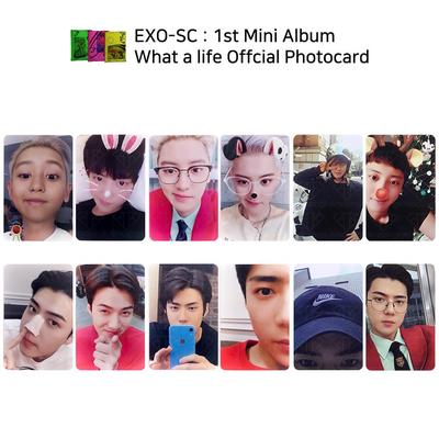 SC SEHUN CHANYEOL 1st Mini Album What a Life Official Photocard KPOP K-POP