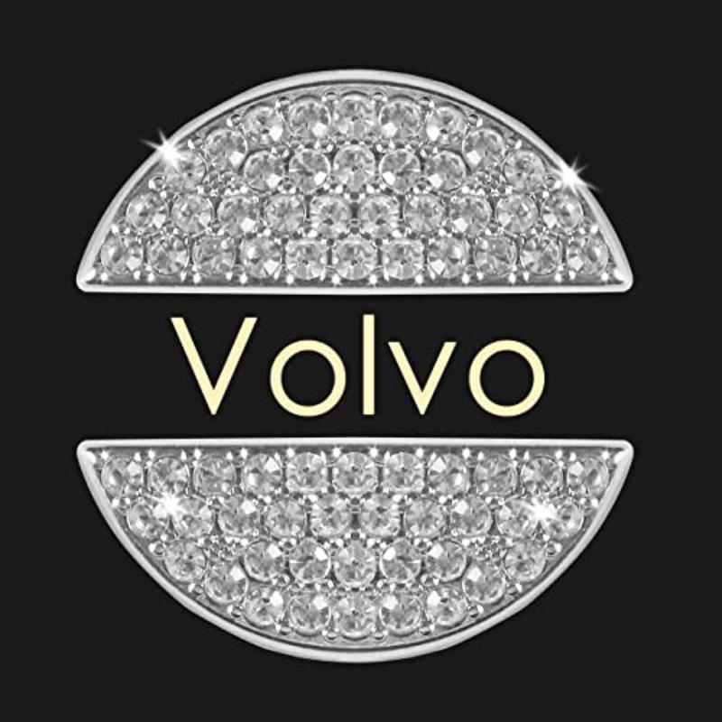 Bling carro volante emblema logotipo adesivo acessórios compatíveis com volkswagen, cristal diy diamante capa interior distintivo decorações