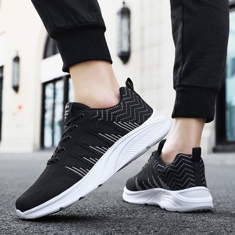 Running Shoes for Men Knitted Casual Sneaker Running Sports Shoes Breathable Women Casual Jogging Shoes Outdoor Trainers