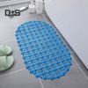 PVC Anti-slip Bath Mat Solid Color Home Kitchen Hotel Bathroom Shower Floor Mat with Suction Cup Soft Non-slip Bathtub Massage Pad Rug