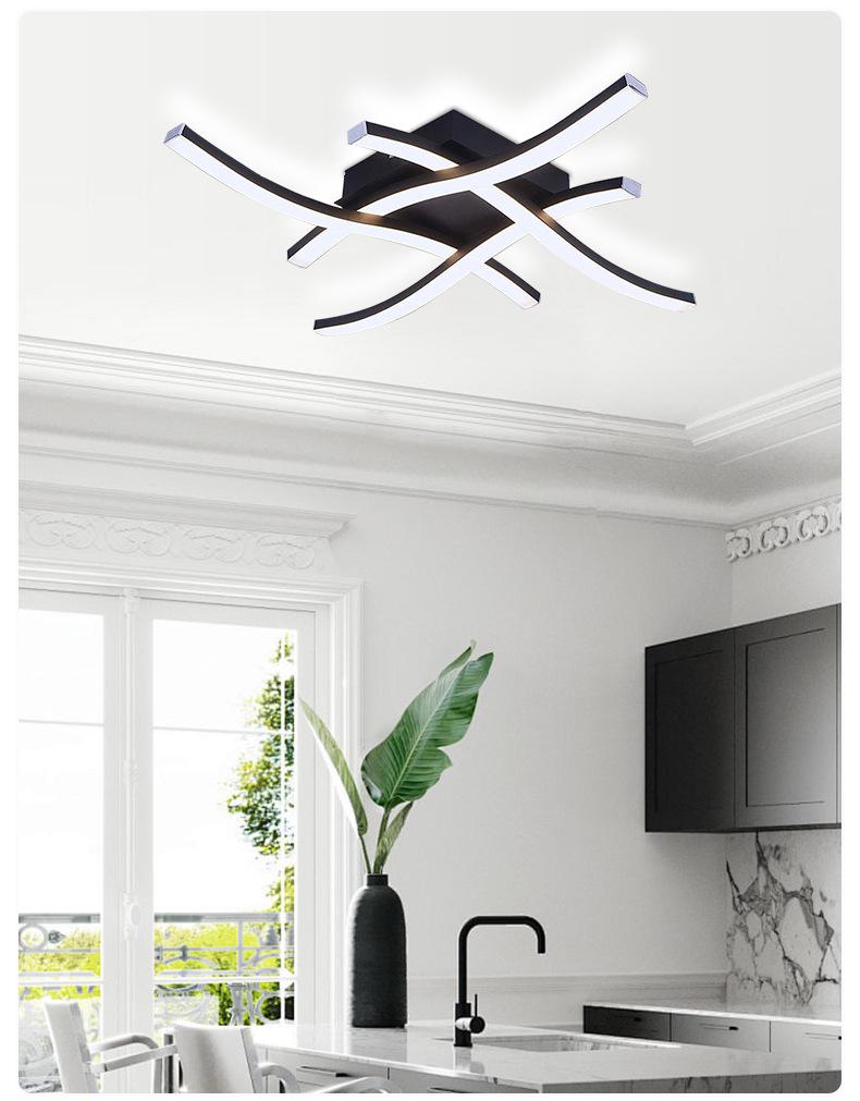 Plafoniera LED Minimalista: Design Moderno Transfrontaliero per Soggiorno e Camera da Letto