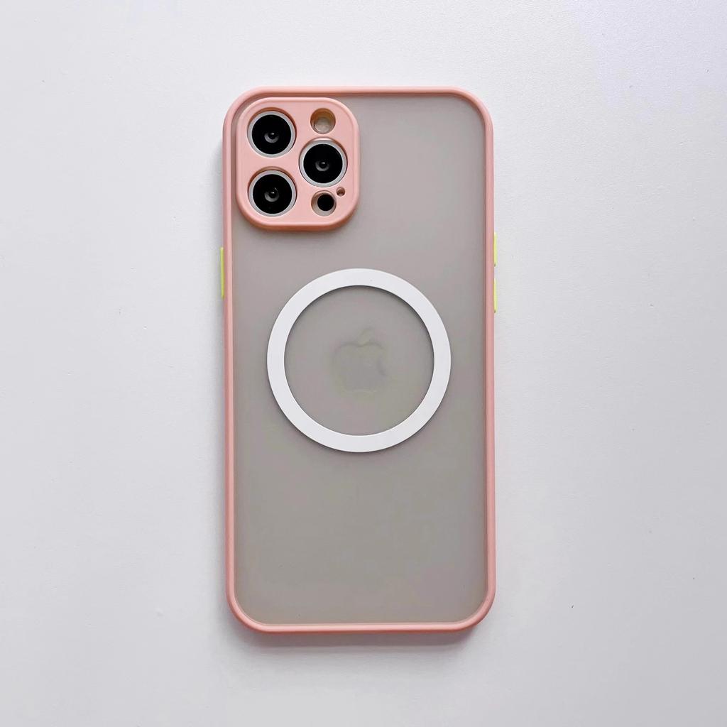 Applicable To Samsung S23 Mobile Phone Case Magnetic Charging Galaxy A52 Matte Skin Soft Case Anti-drop Protective Case S22U