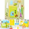 Safe And Durable Plastic Kids Kitchen Knife Set For Cutting Fruits And Vegetables 13 Piece Set
