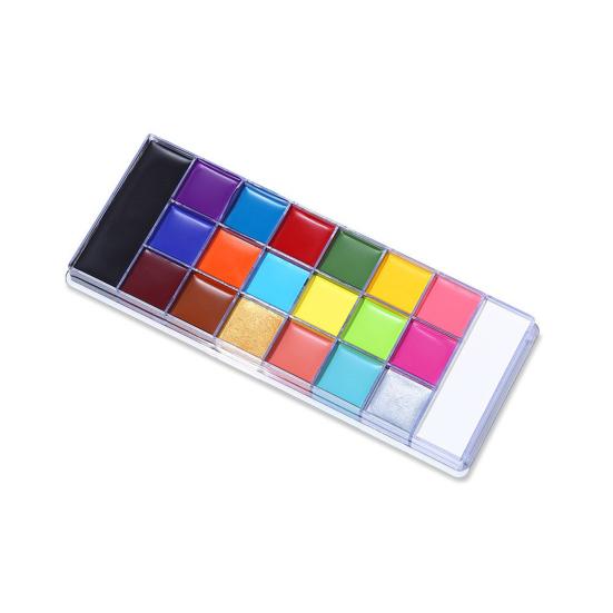 

20 Colors Painted Pigments Bright Color Breathable Comfortable Waterproof Acid Free DIY No Smudging Festival Celebration Party Adults Kids Face