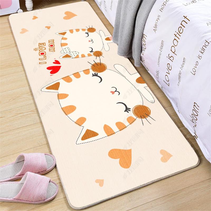 

Напольный коврик для спальни девочки в скандинавском стиле - Простой прикроватный ковер для детских комнат 80x120 cm