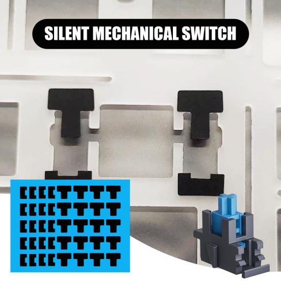 1 Satz Stahlplatten-Satellitenwellen-Stabilisator-Pad-Kit Mechanische Tastatur Schalter Unteres Pad Tastenkappen Reparatur Dichtungswerkzeuge