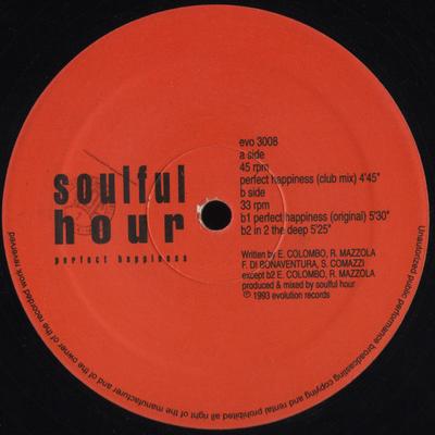 12-Zoll-Schallplatte SOULFUL HOUR - Perfect Happiness EVO3008 Evolution Recor 1993 Italien Tanz & Elektronik Gebraucht