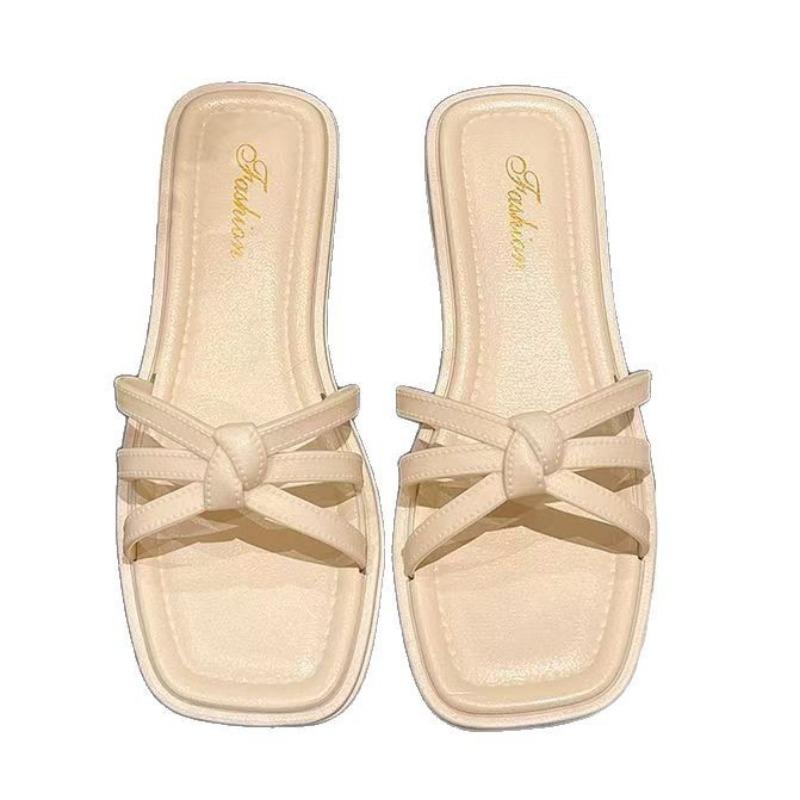 Cross-band one-word drag women comfortable wear beach seaside new summer fashion versatile cool slippers