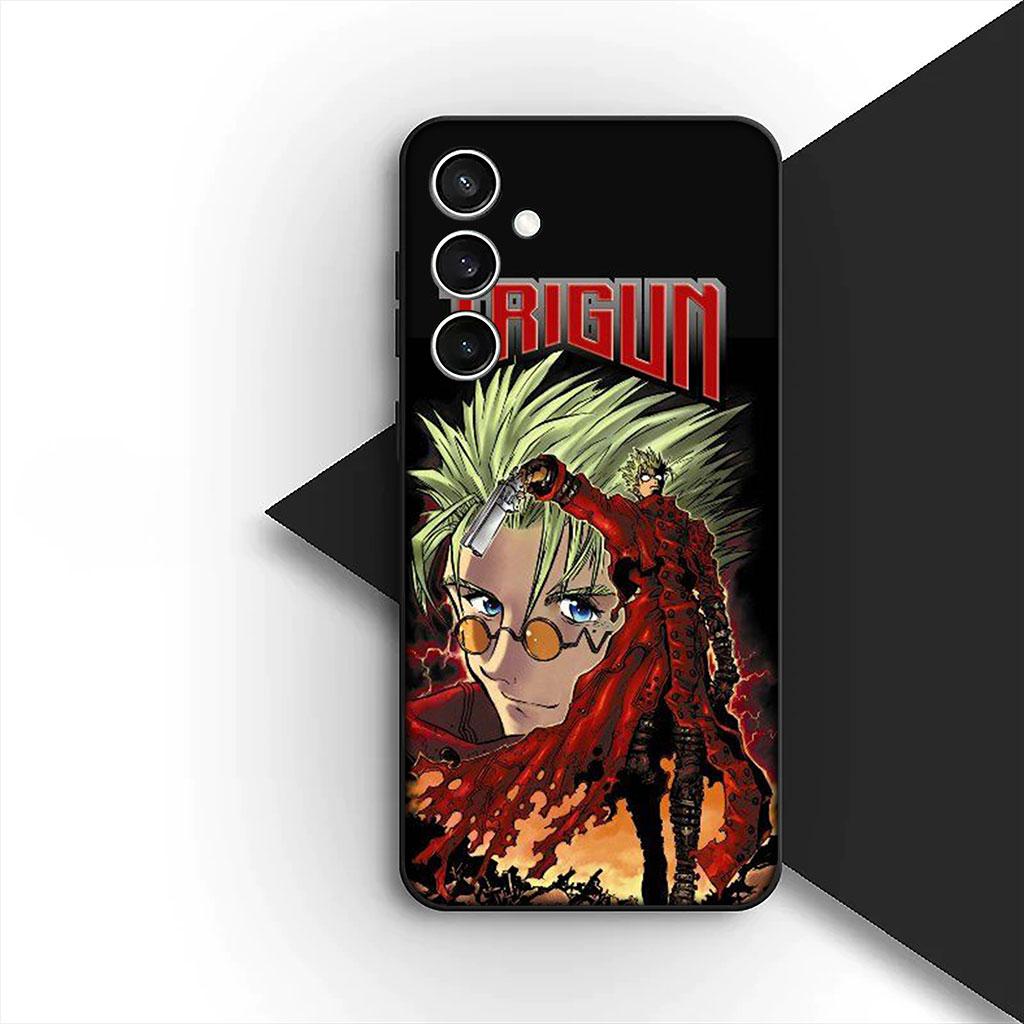 Handyhülle für Samsung Galaxy S25 S24 S23 FE Ultra Plus S7 Edge S25+ S23+ A56 5G Funda Hülle Weiche Hülle Trigun Stampede