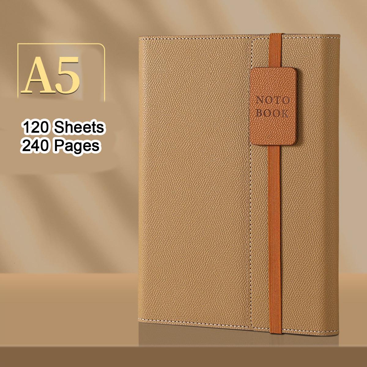 

Кожаный деловой блокнот формата А5 с отрывными листами, студенческие заметки, дизайн на резинке, рабочий блокнот, дневник, книга для записей совещаний A5