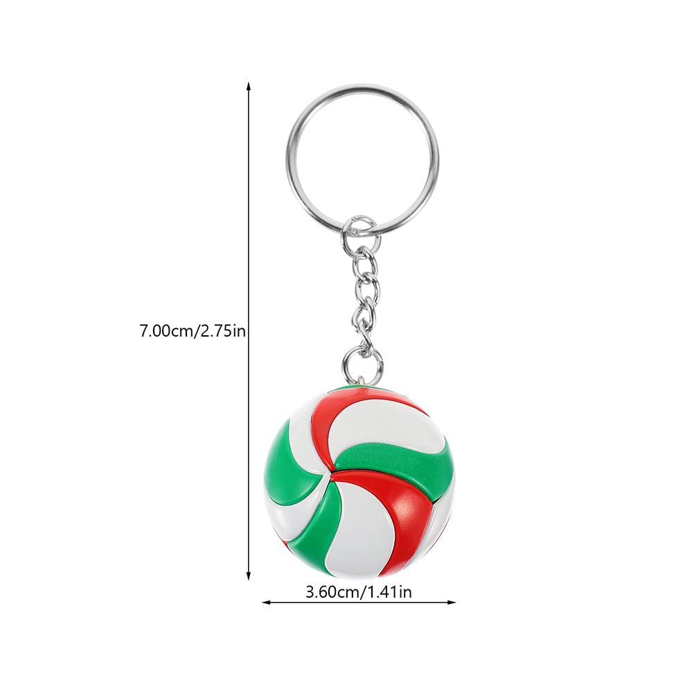ABOOFAN Set of 2 Volleyball Keychains, Alloy Leather Bag Charms, Keychains, Perfect Gifts for Sports Fans