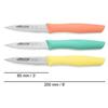 ARCOS Nova - Coffret 3 Couteaux d'Office (85 Mm), 3 Couleurs