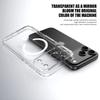 KEYSION Shockproof Transparent Case for MagSafe for iPhone 17 Pro Max Clear TPU+PC Magnetic Wireless Charging Phone Back Cover