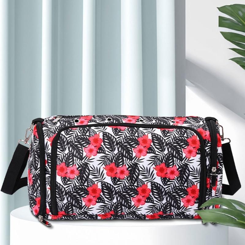 Crochet Bag Knitting Bag Crochet Craft Project Bag Travel Yarn Organizers Bag for Crocheting Pattern Yarn Hook Needle