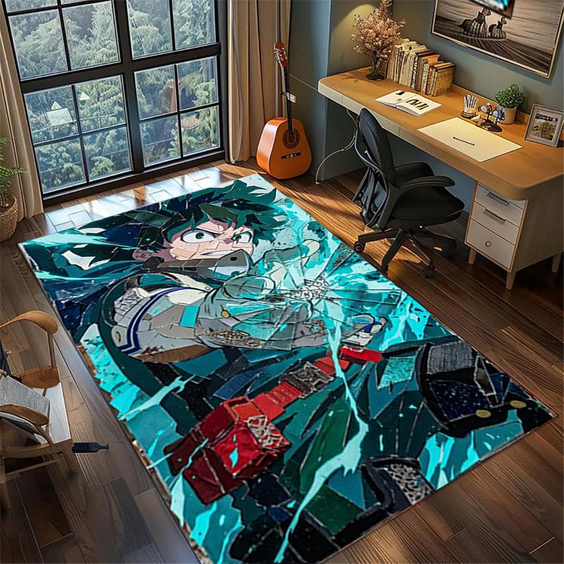 My Hero Academia Floor Mat Non Slip Washable Large Area Rug Bedroom Gamer Room Decor
