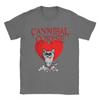 Vintage Cannibal Corpse Heart Cat TShirts for Men Round Collar Cotton T Shirts  Short Sleeve Tee Shirt Graphic Tops