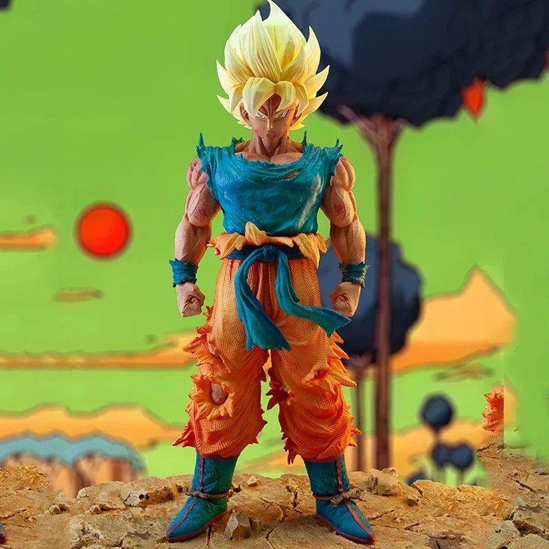 28cm Dragon Ball Anime Figure Vf Son Goku Action Figurine First Generation Super Saiyan Goku Model Collection Dbz Goku Doll Toy