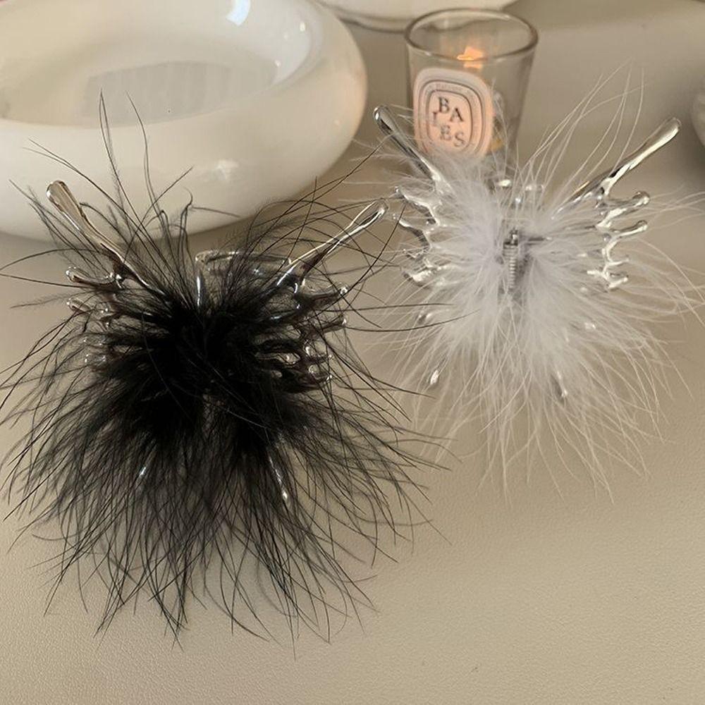 

Заколки-крабы в форме сердца, держатели для хвостиков, заколки-бабочки и акулы, женские заколки-крабы для волос, корейские заколки для волос синий