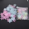 Pack of 100 Glowing 3D Star Sticker for Bedroom Ceiling and Wall Decoration 3cm Diameter Glow In Dark Wall Decal