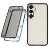For Samsung Galaxy S25/S24 Case with Anti-Spy Screen Protector Tempered Glass Metal Phone Cover Magnetic Clasp