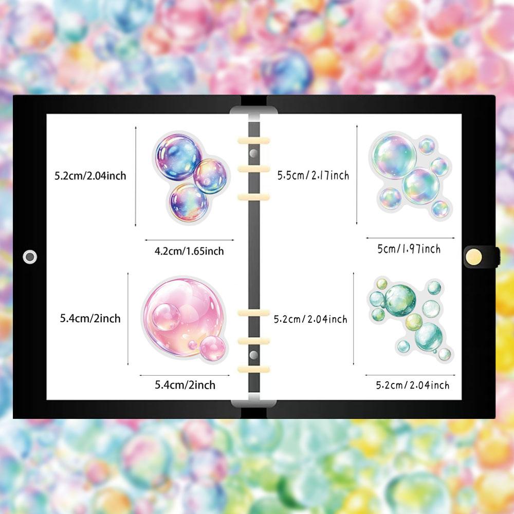 50PCS Creative Bubble PET Transparent Sticker Phone Case Decoration DIY Phone Case Notebook Sticker