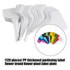 120Pcs Plant Label T-Shaped Garden Marker Name Plate Outdoor Plant Vegetable Seedling Waterproof Handwritten