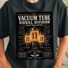 Vacuum Tube Signal Division Poster Art T-shirt | Vintage Electronics VU Meter