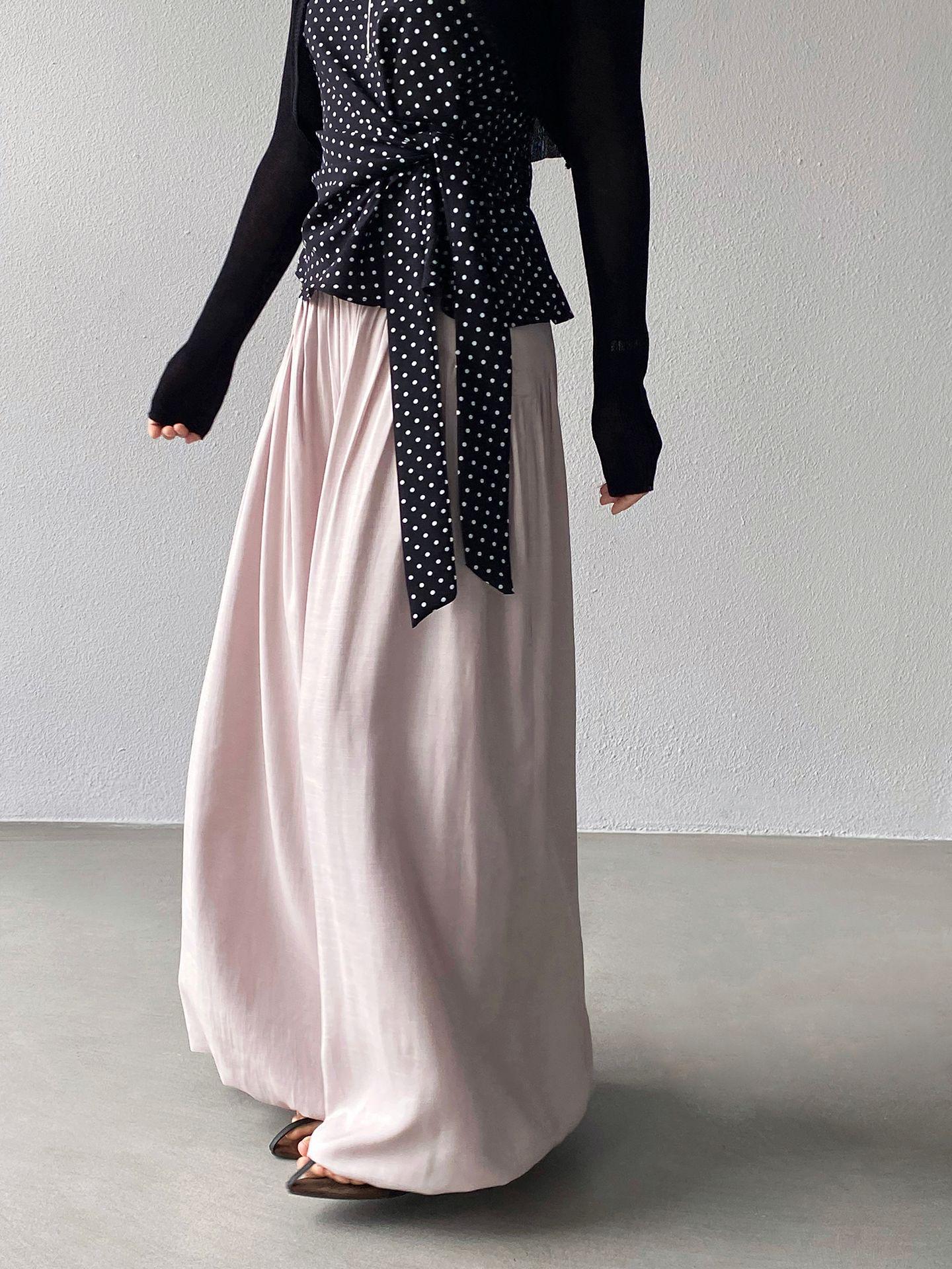 

Jiangzuo Yunshu Li Zen Relaxation Pants, Spring/Summer Collection 1816, Wide-Leg Lantern Style Small