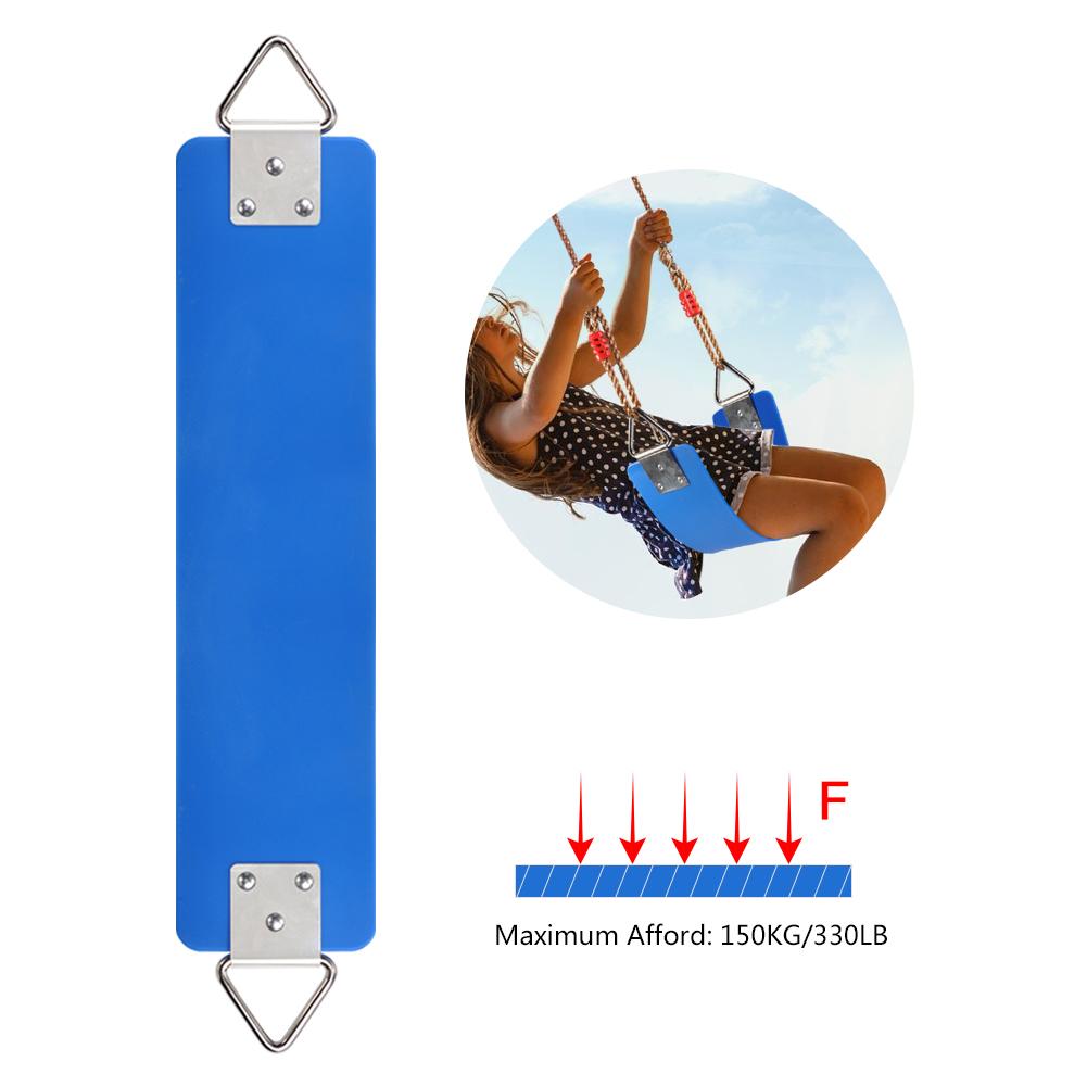 Swing Seat Only Outdoor Swing Seat EVA Heavy Duty Swing Accessories with Metal Triangle Ring 330kg//660lb Weigh