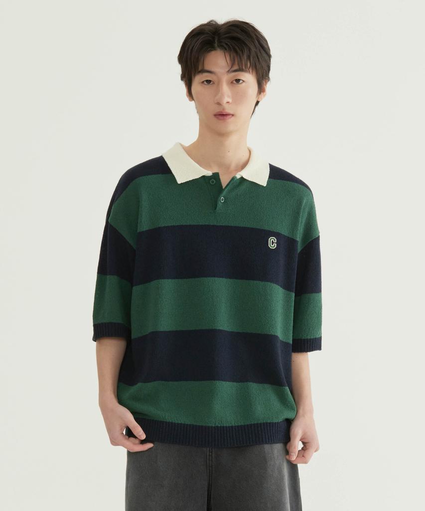 COVERNAT Rugby Half Knit Green
