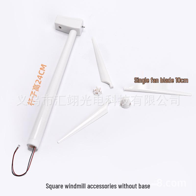 Ornamento de Carro Sedan Moinho de Vento Solar - Decoração Criativa para Exterior e Interior & Modelo para Experiência Científica