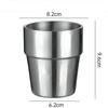 300ML Metal Double-walled Water Bottle For Tea Coffee Mugs Double Layer Wine Cup Scald-proof Stainless Steel Cup Drinkware