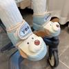 Winter Style Cartoon Baby Shoes (0-1 Year) - Soft Sole, Velvet-lined, Warm & Anti-shedding for Newborn Walking