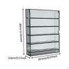 Coin Display Case 5 Rows Acrylic Storage Box Portable Medal for Grandfathers Fathers